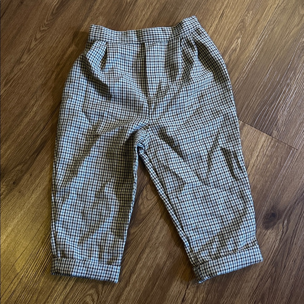 Vintage toddler's dress trouser (18 months) - Micro Check Plaid